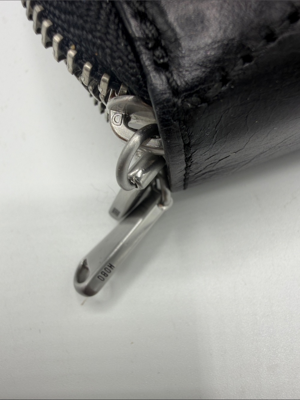 Hobo Black Leather Zip-Around Card Wallet - Picture 3 of 7